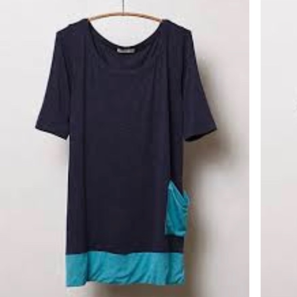 Anthropologie color block tunic